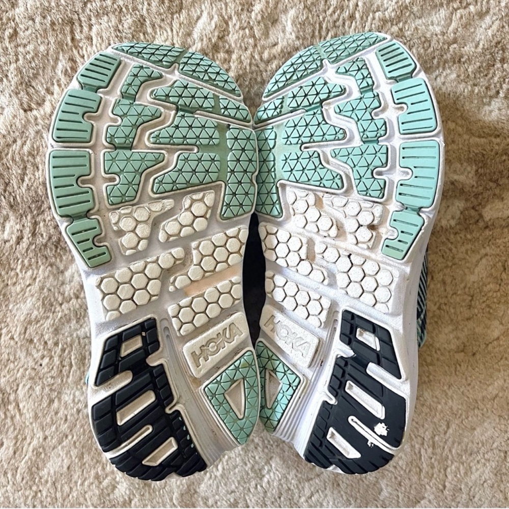 Hoka One One Bondi 5 Wide Medieval Blue Radiance Navy, Aqua, White Size 8.5 D - Picture 8 of 14